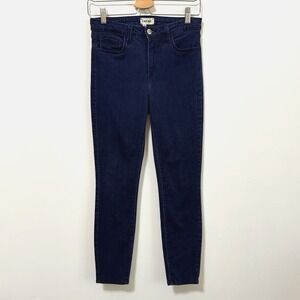 L'Agence Womens Ankle Skinny Jeans 28 Stretch Dark Blue 28x25 Casual Trendy